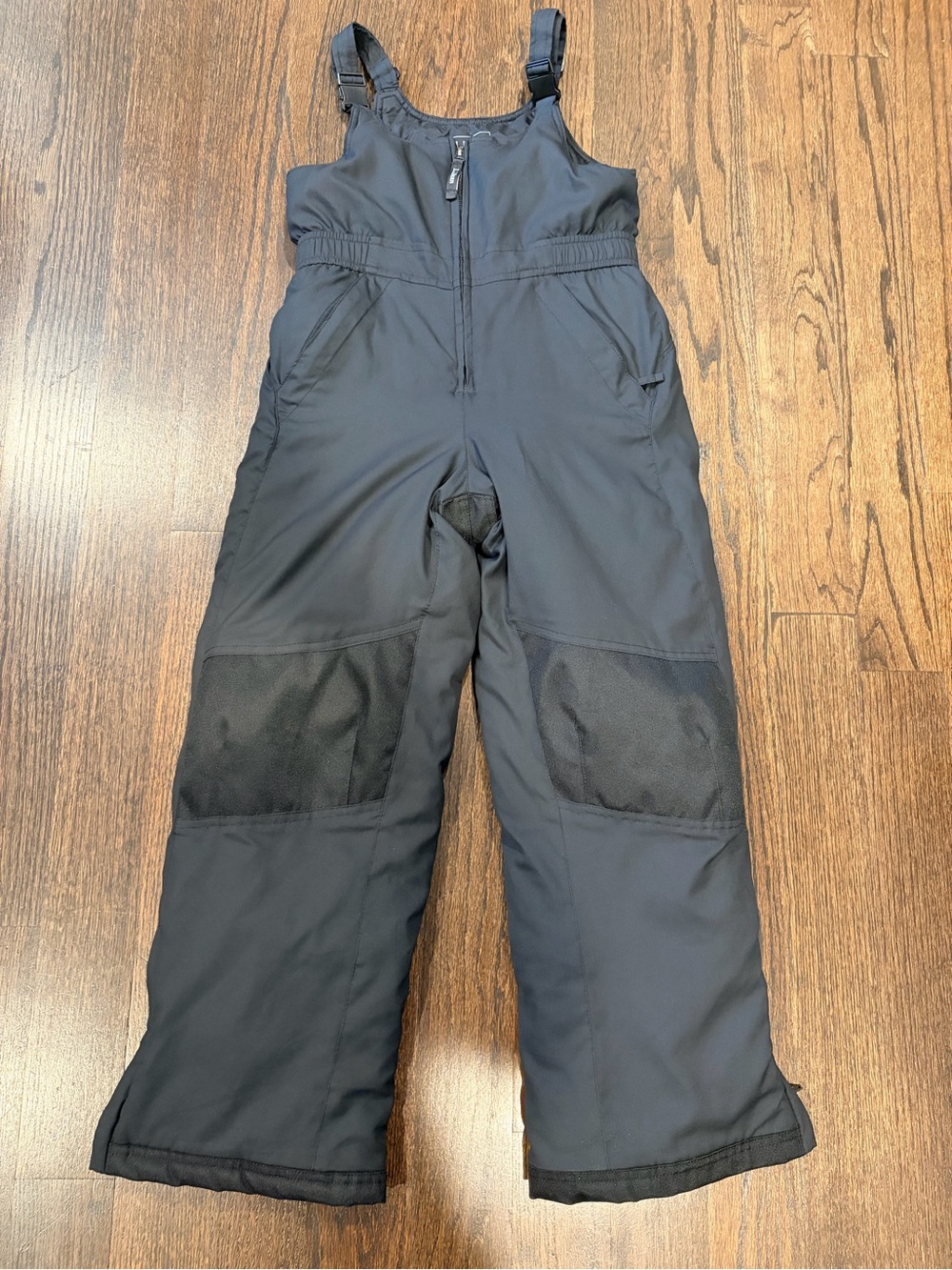 L.L. Bean Black Kids Snow Overalls